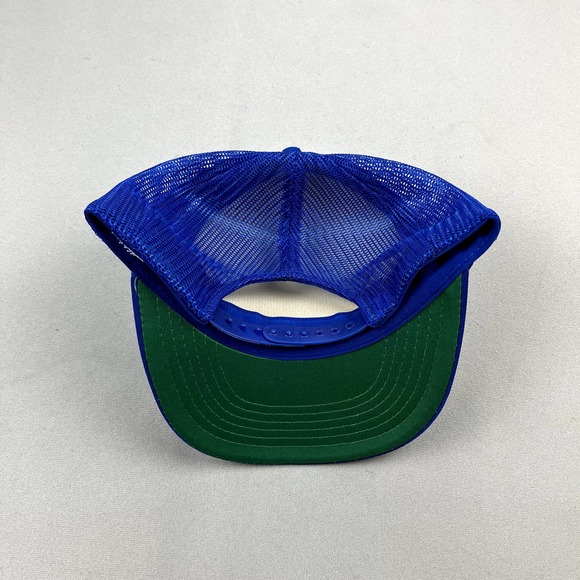 Vintage Tennis Snapback Hat Trucker Adult Blue White Rackets Ball ATP Tour 80s - Picture 4 of 6